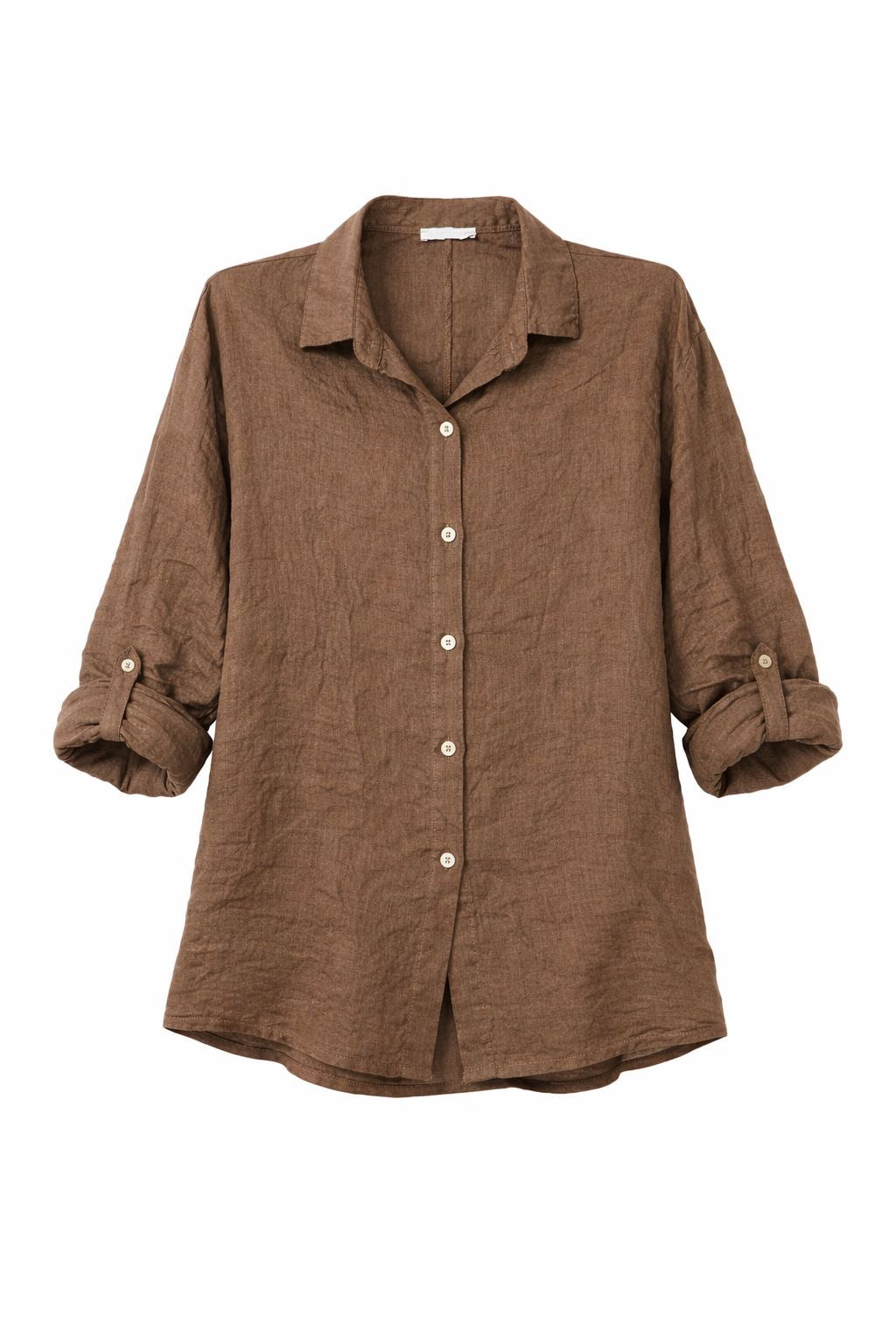 CAMISA AMINA MARRONE