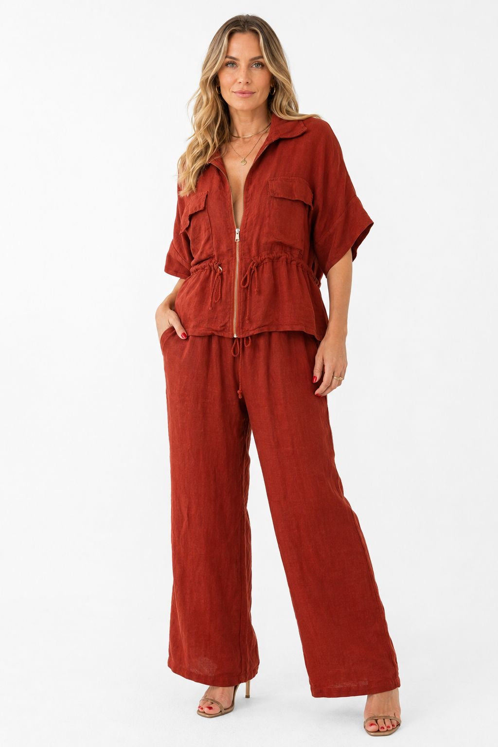 CONJUNTO SARA TERRACOTTA