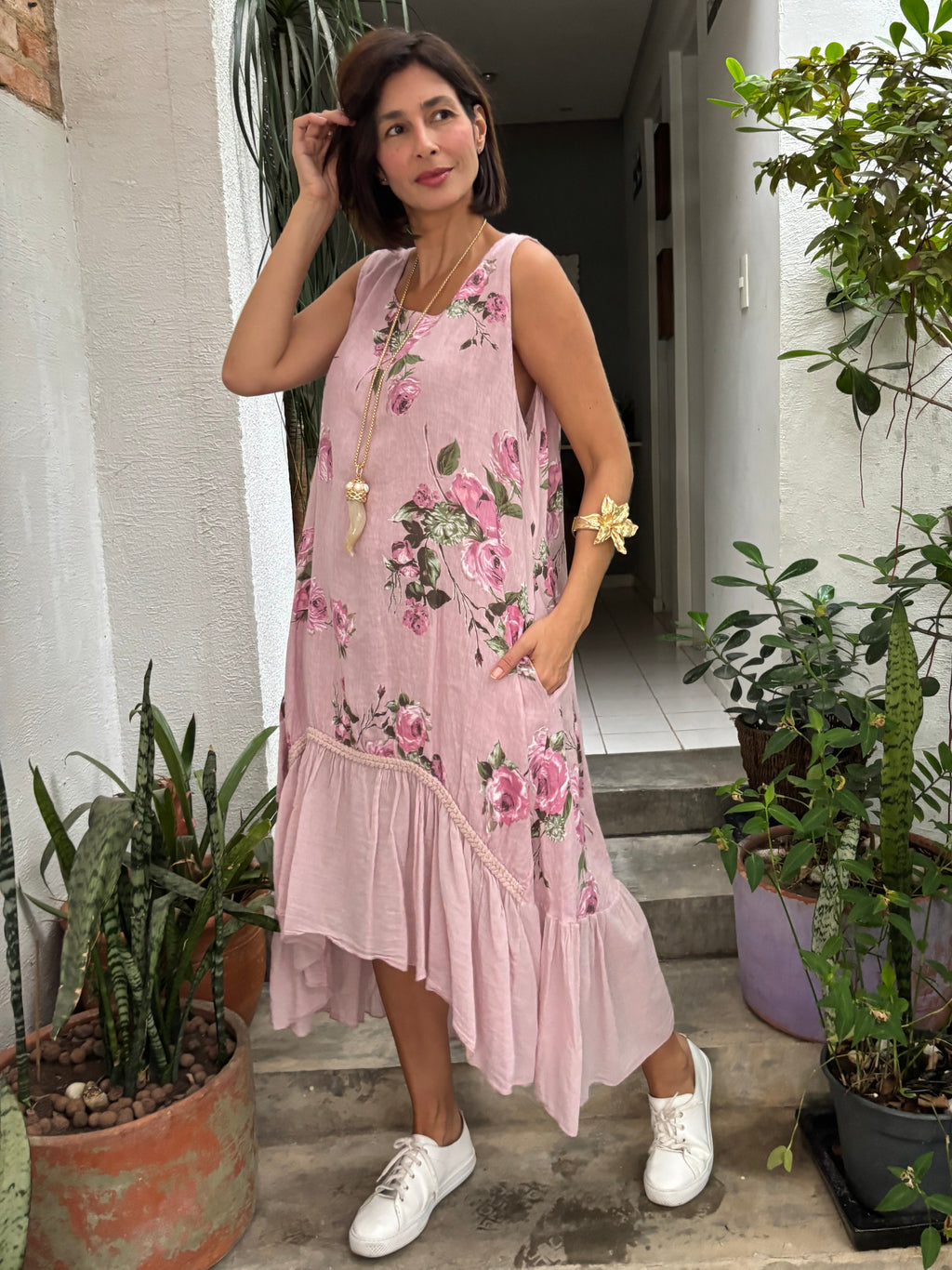VESTIDO BRIZZA ROSA