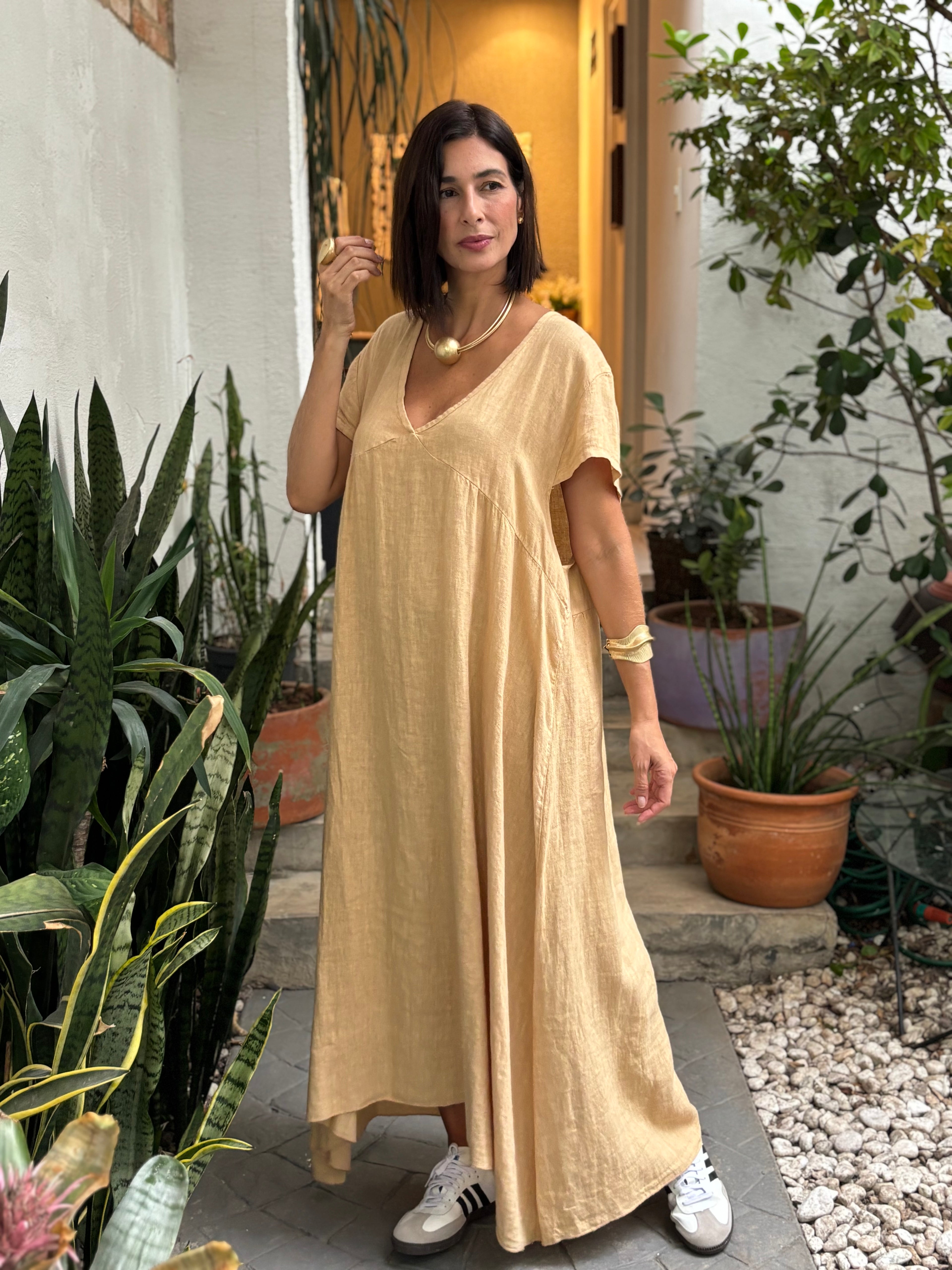 VESTIDO ADALGISA GIALLO