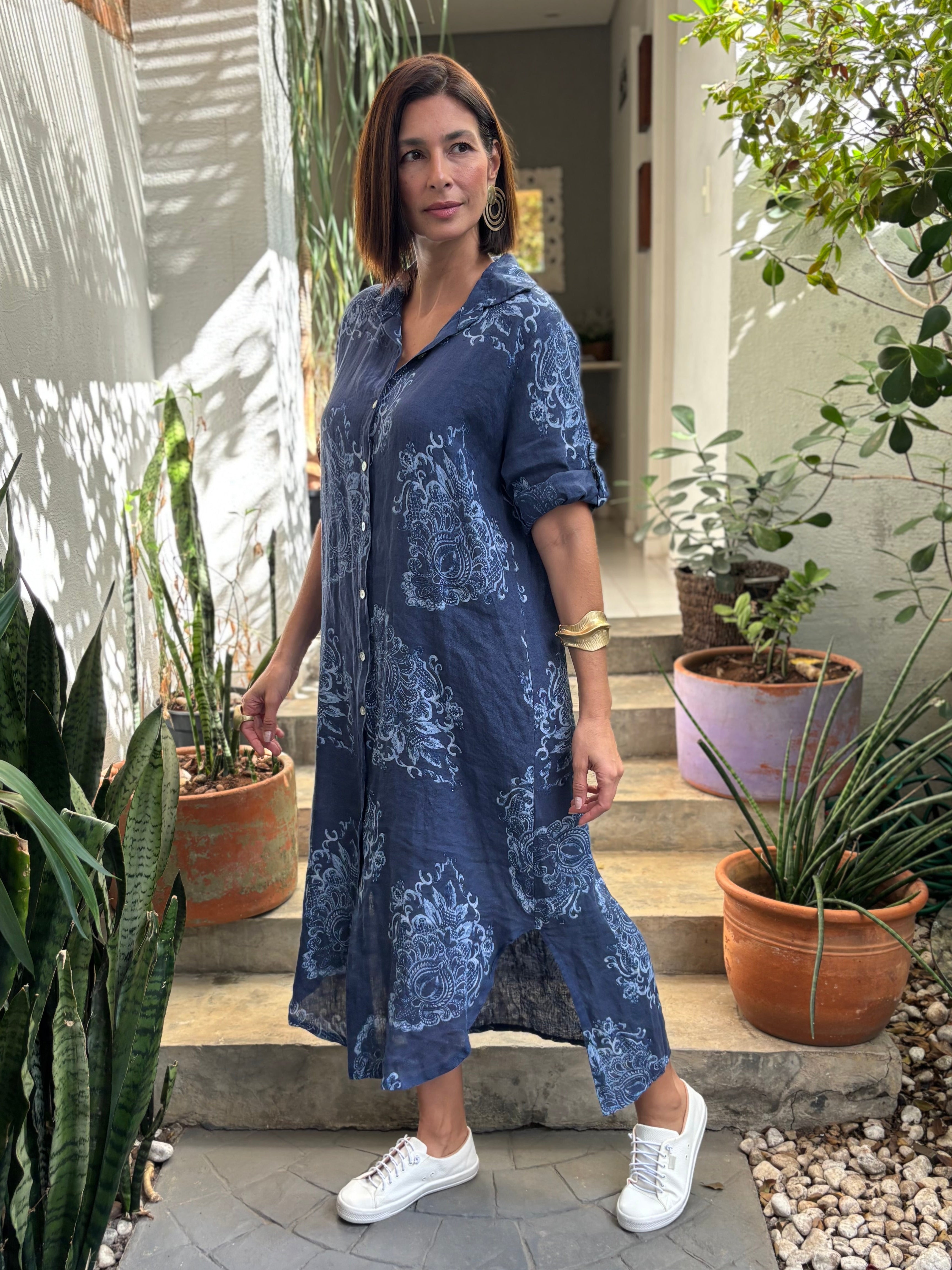 CHEMISE ISAURA BLU