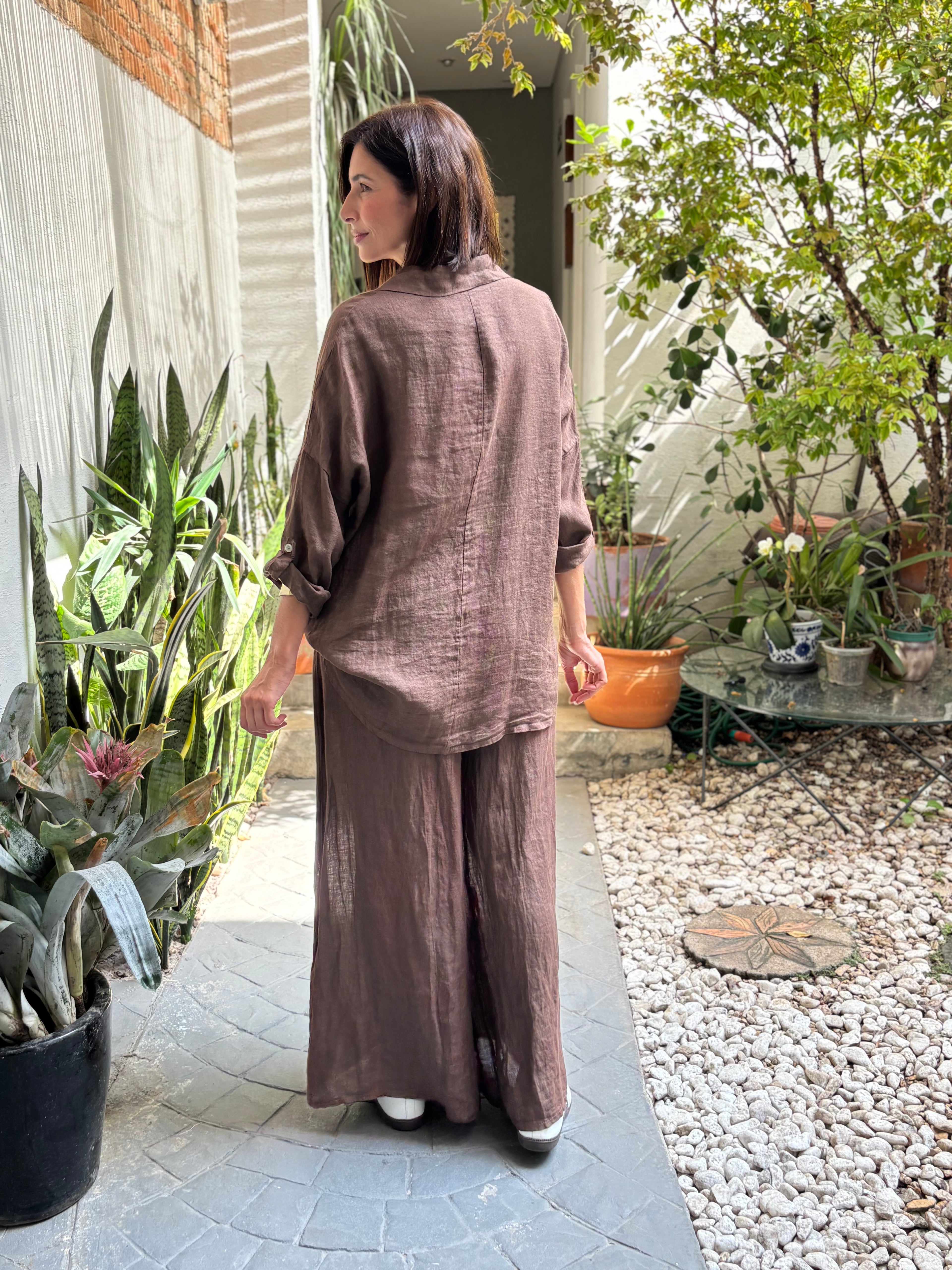 CONJUNTO LOMBARDIA MARRONE