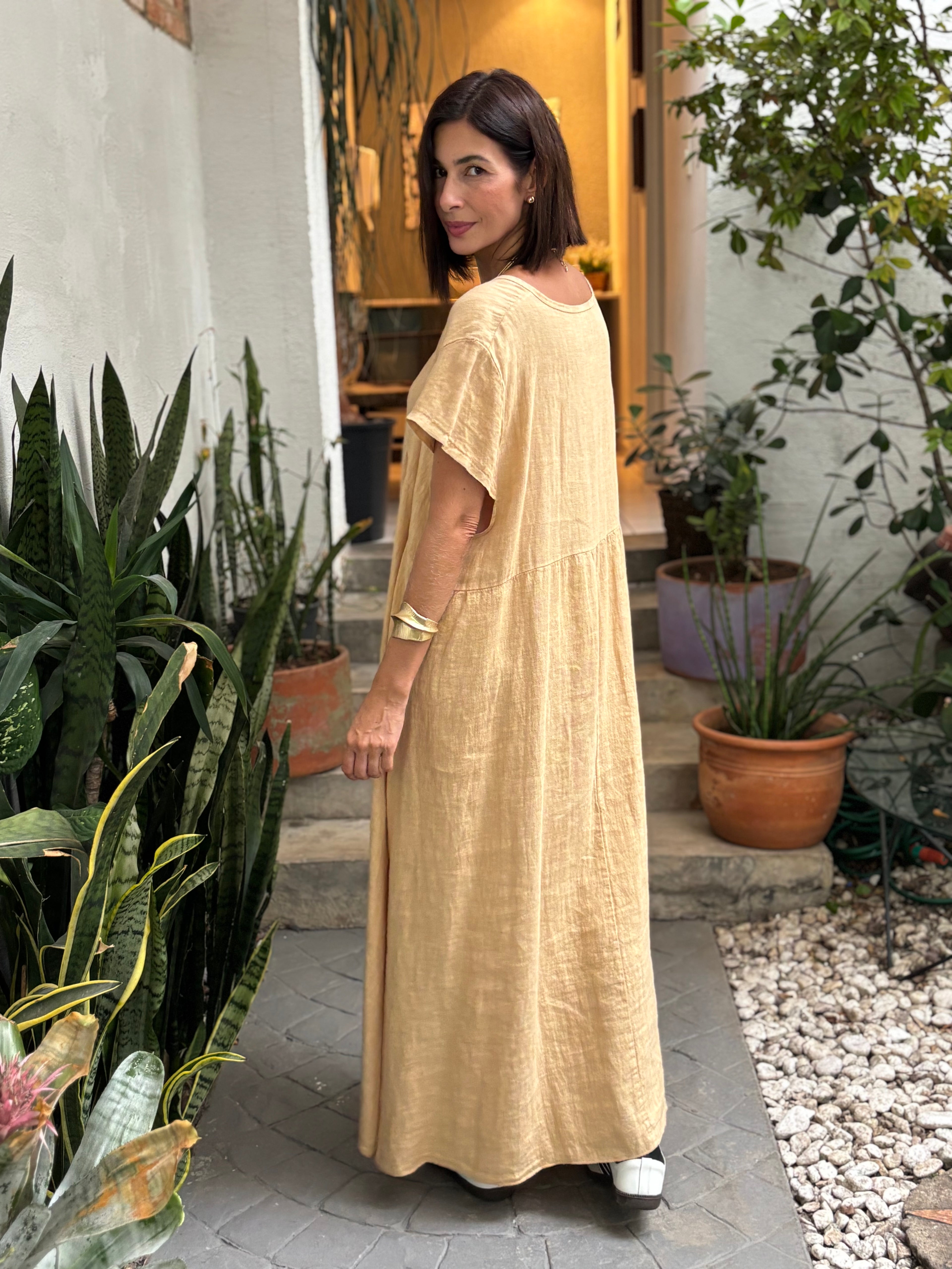 VESTIDO ADALGISA GIALLO
