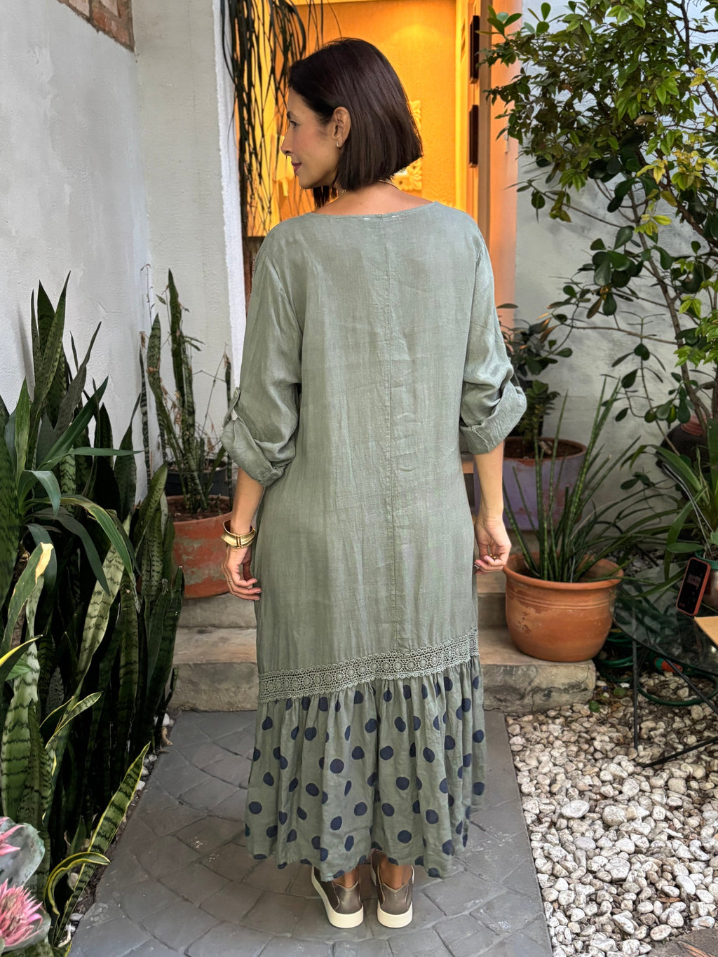 VESTIDO LAURA MILITAR