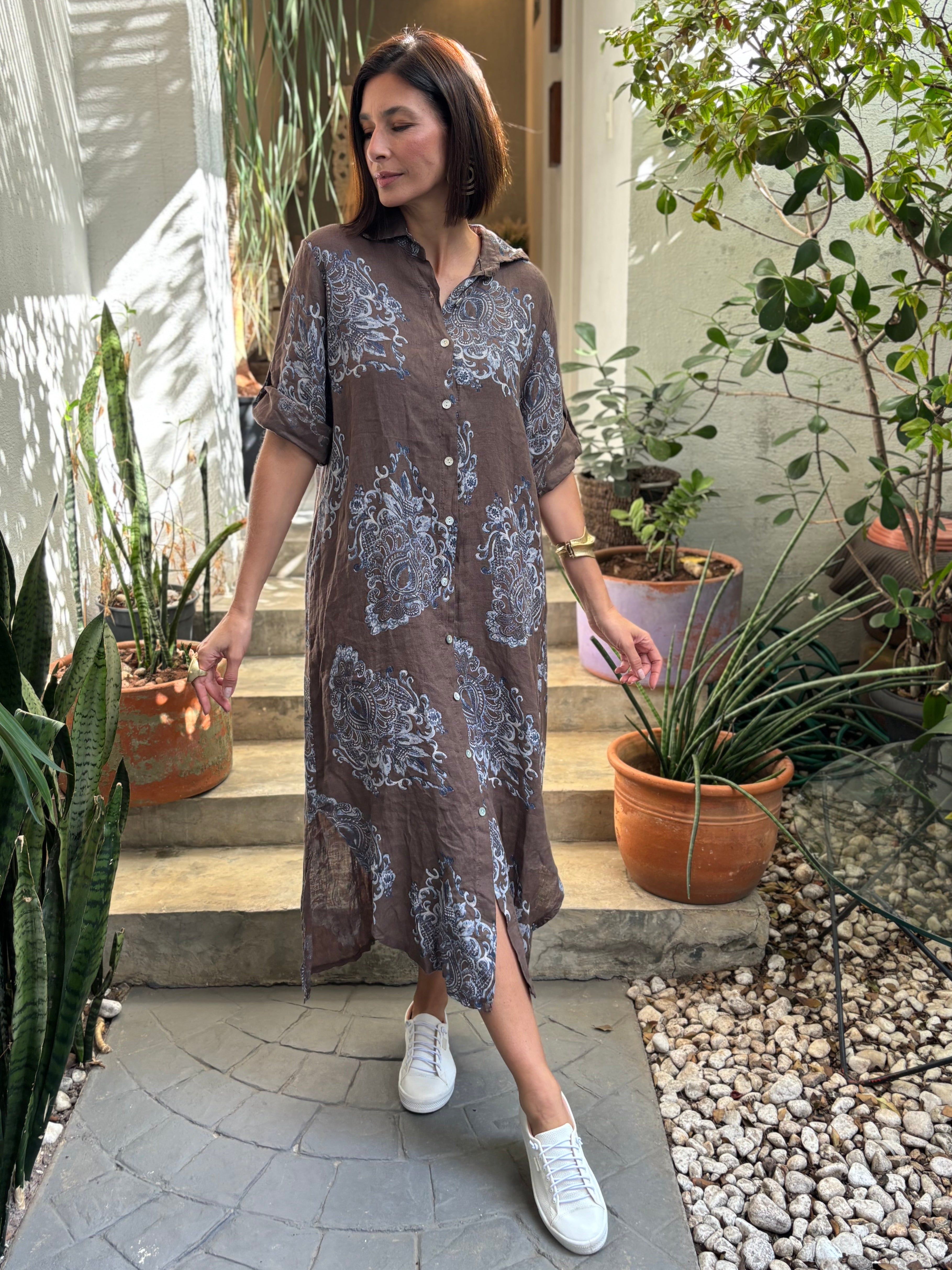 CHEMISE ISAURA MARRONE