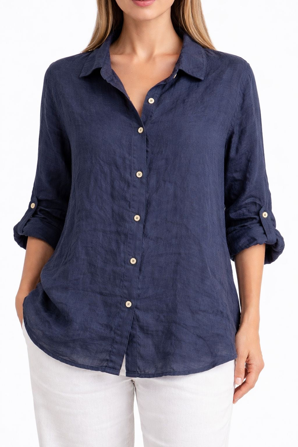 CAMISA AMINA BLU
