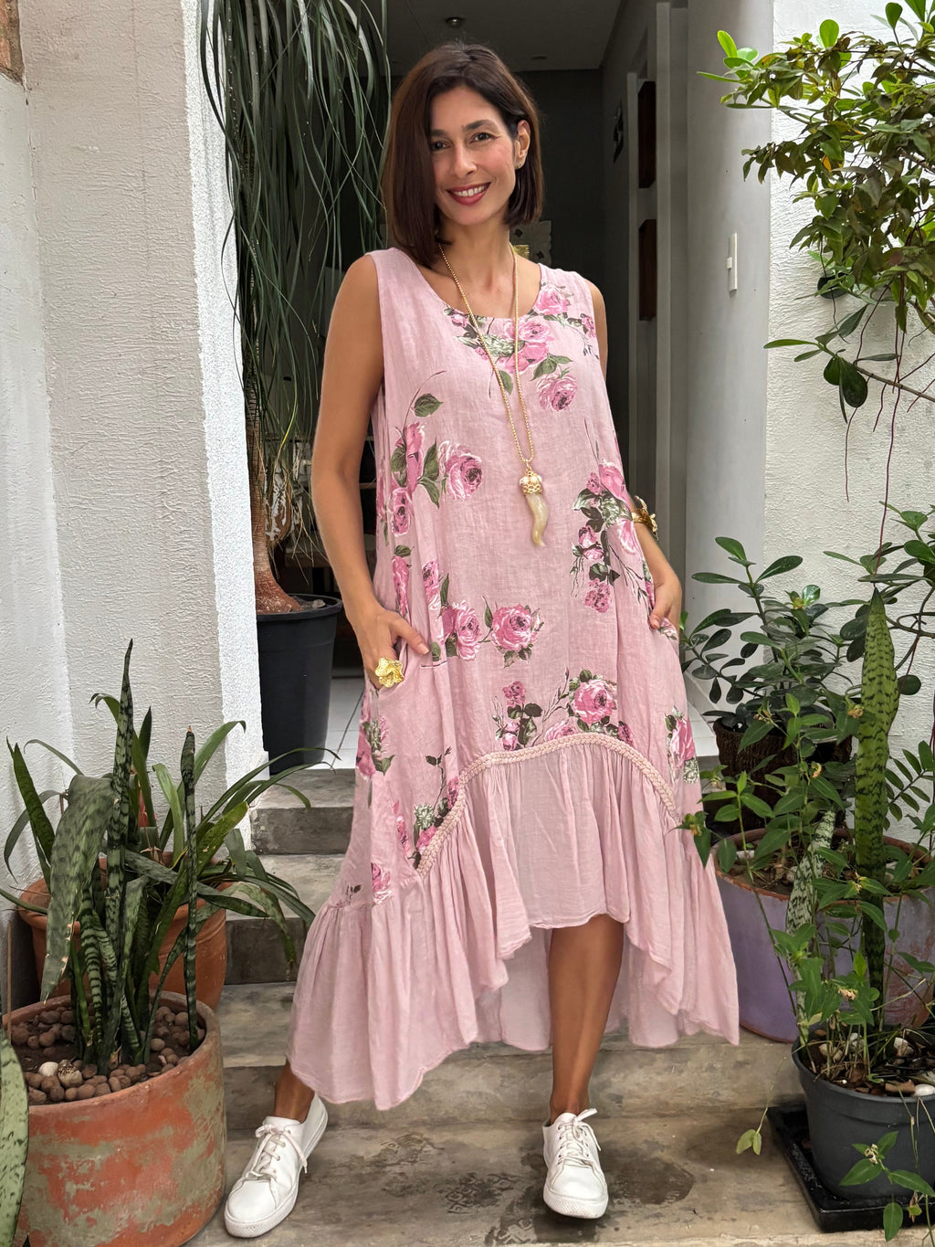 VESTIDO BRIZZA ROSA