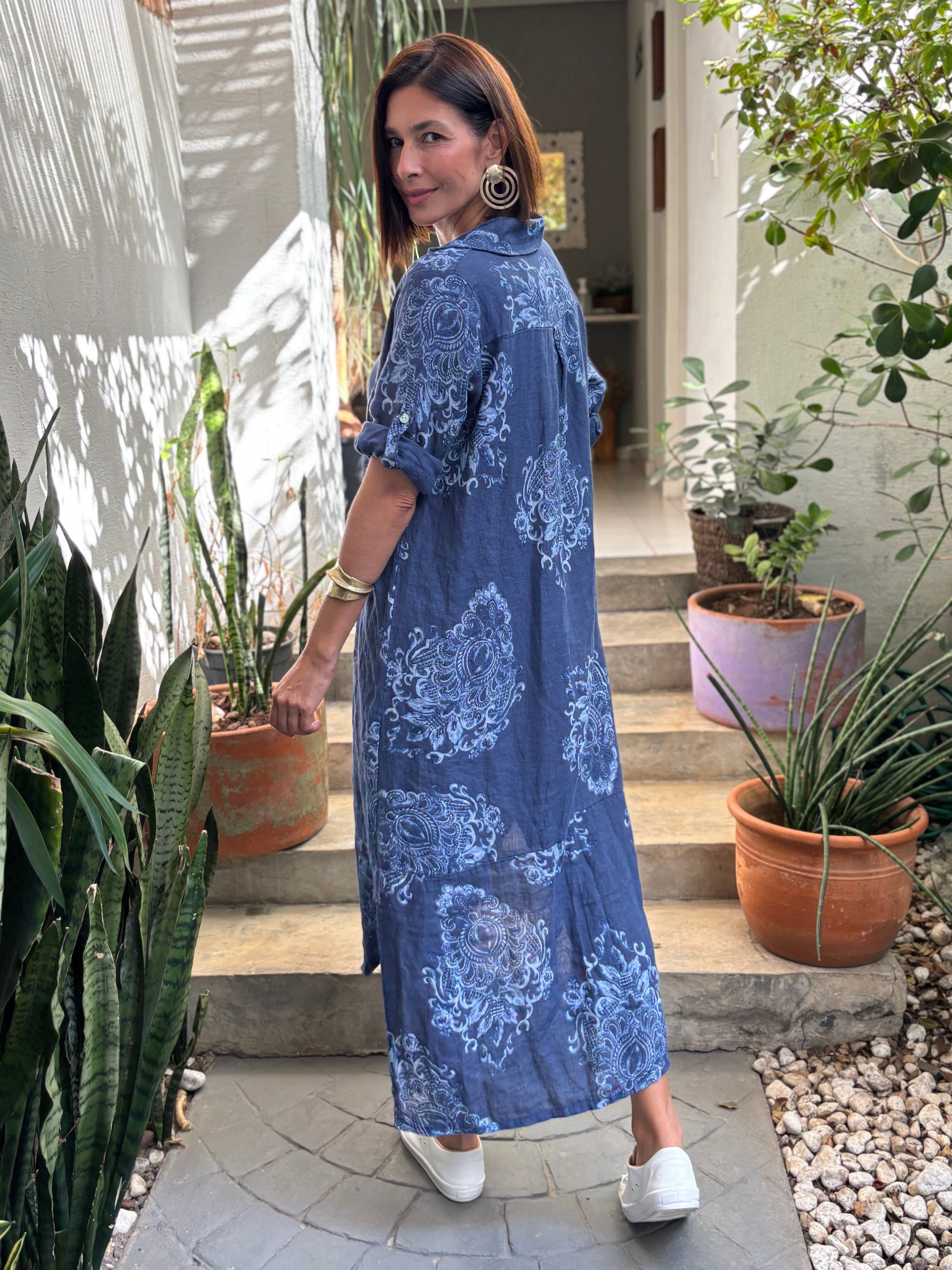 CHEMISE ISAURA BLU