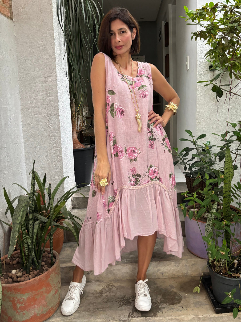 VESTIDO BRIZZA ROSA