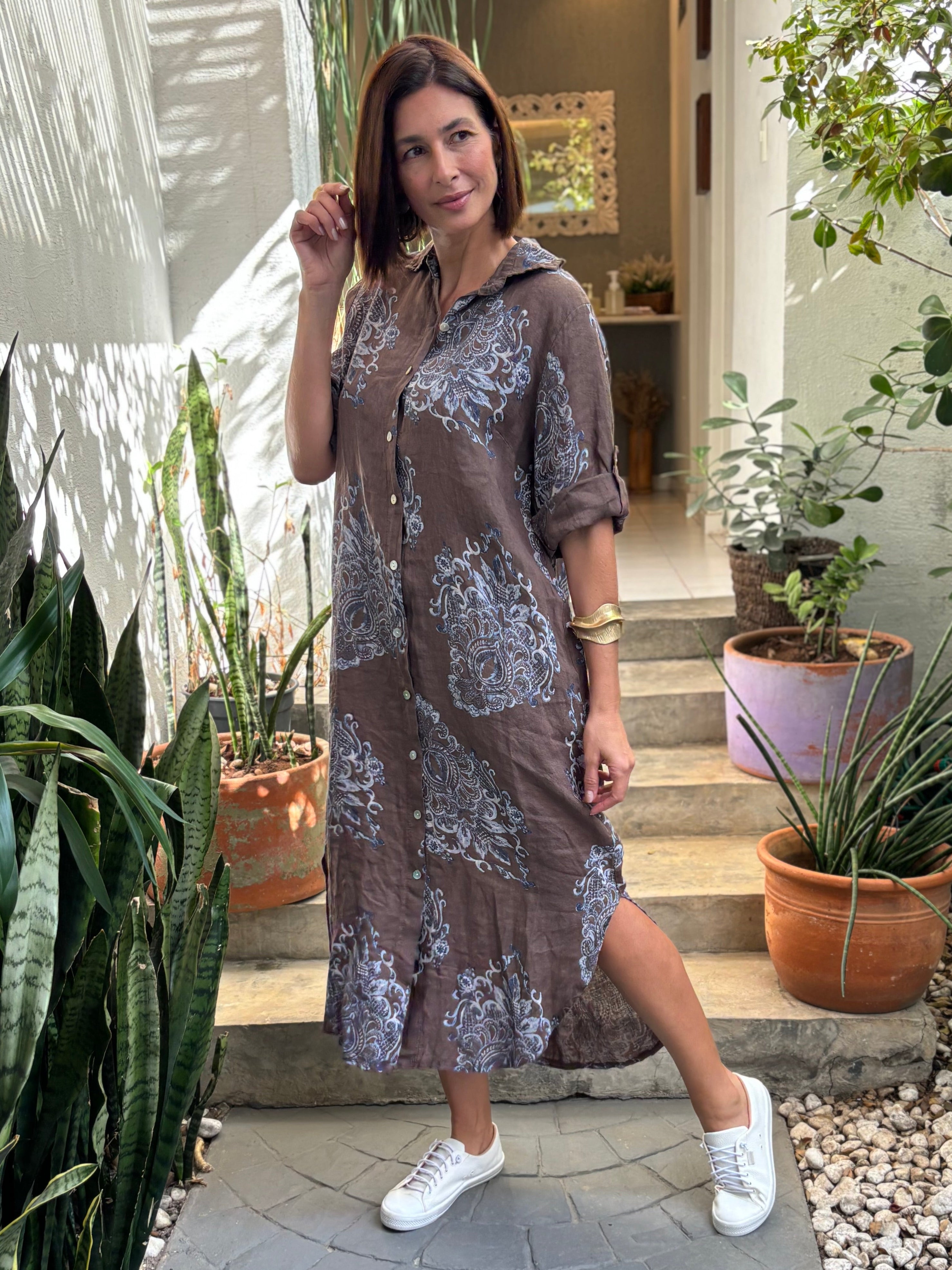 CHEMISE ISAURA MARRONE