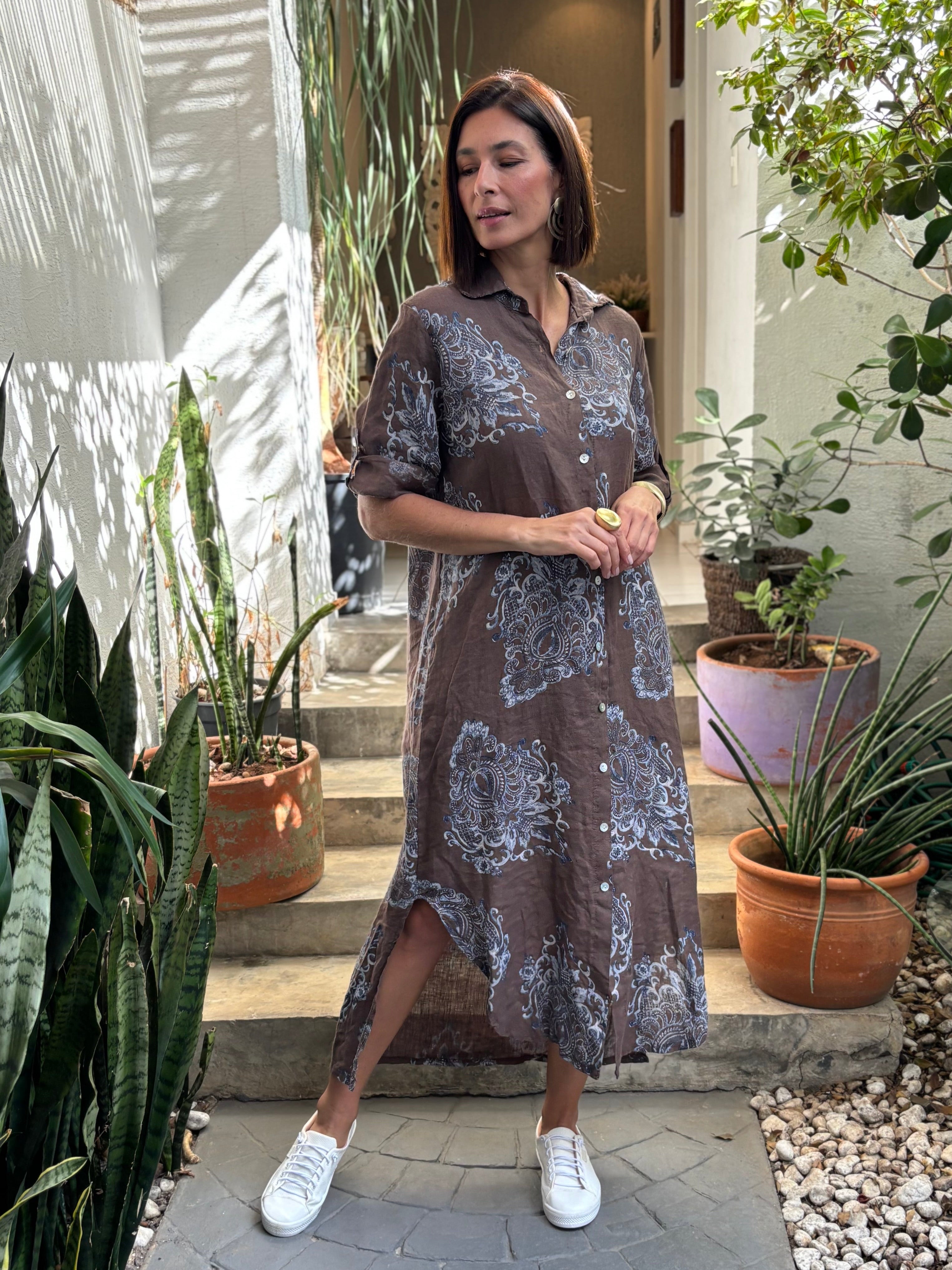 CHEMISE ISAURA MARRONE