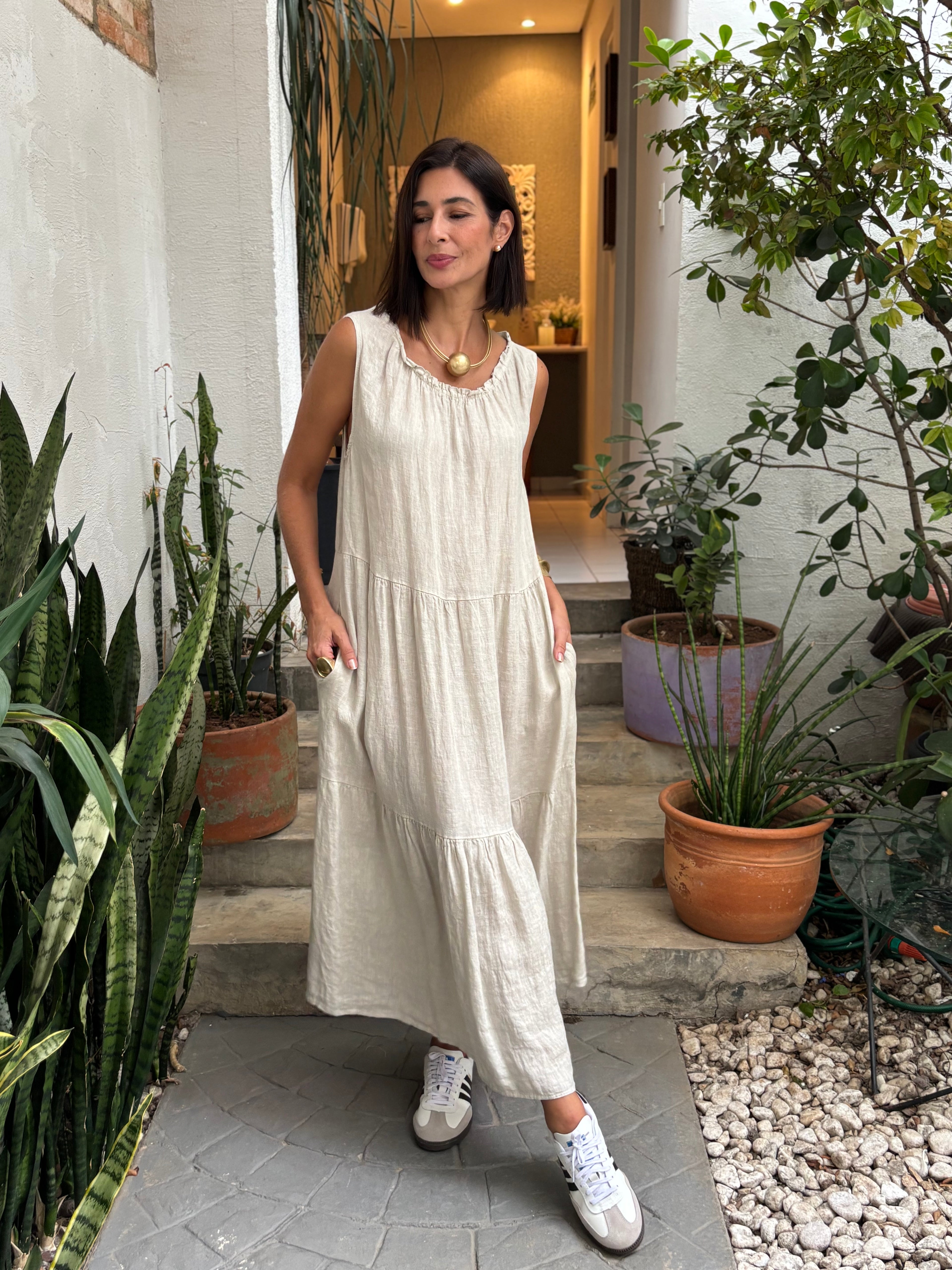 VESTIDO ANITA SABBIA
