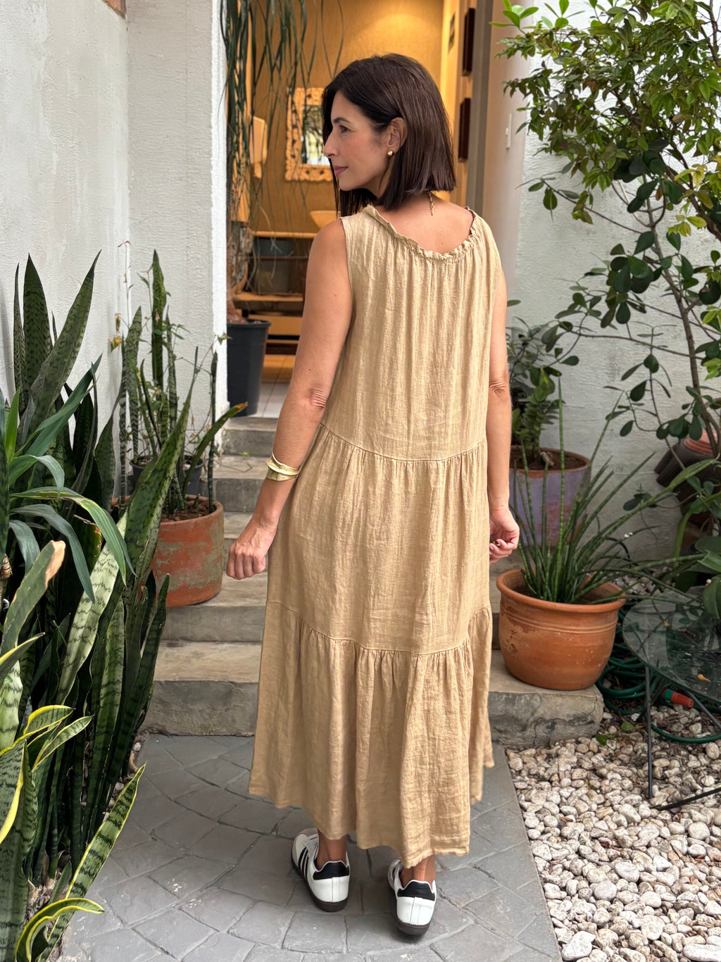 VESTIDO ANITA CARAMELLO