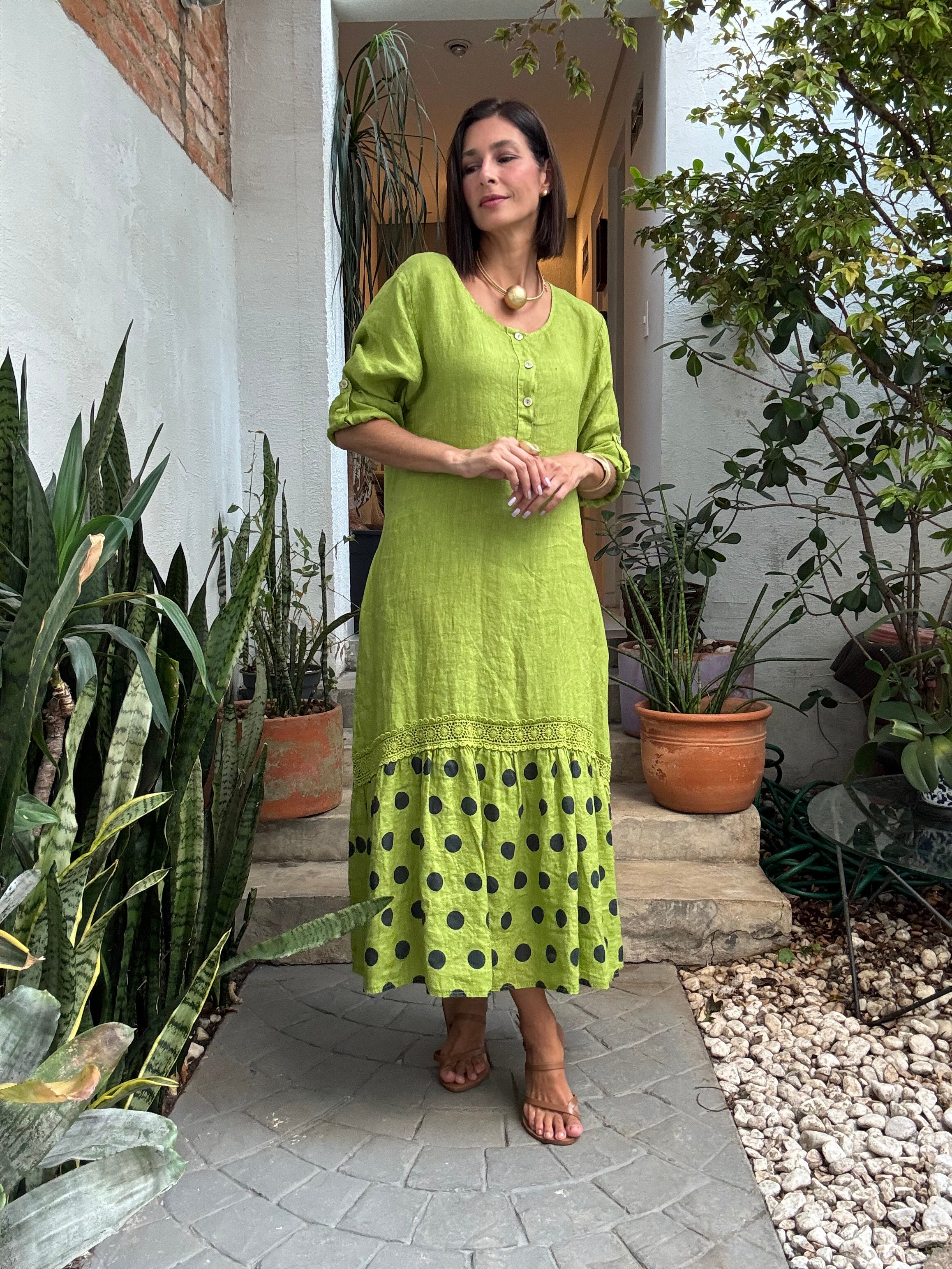 VESTIDO LAURA VERDE
