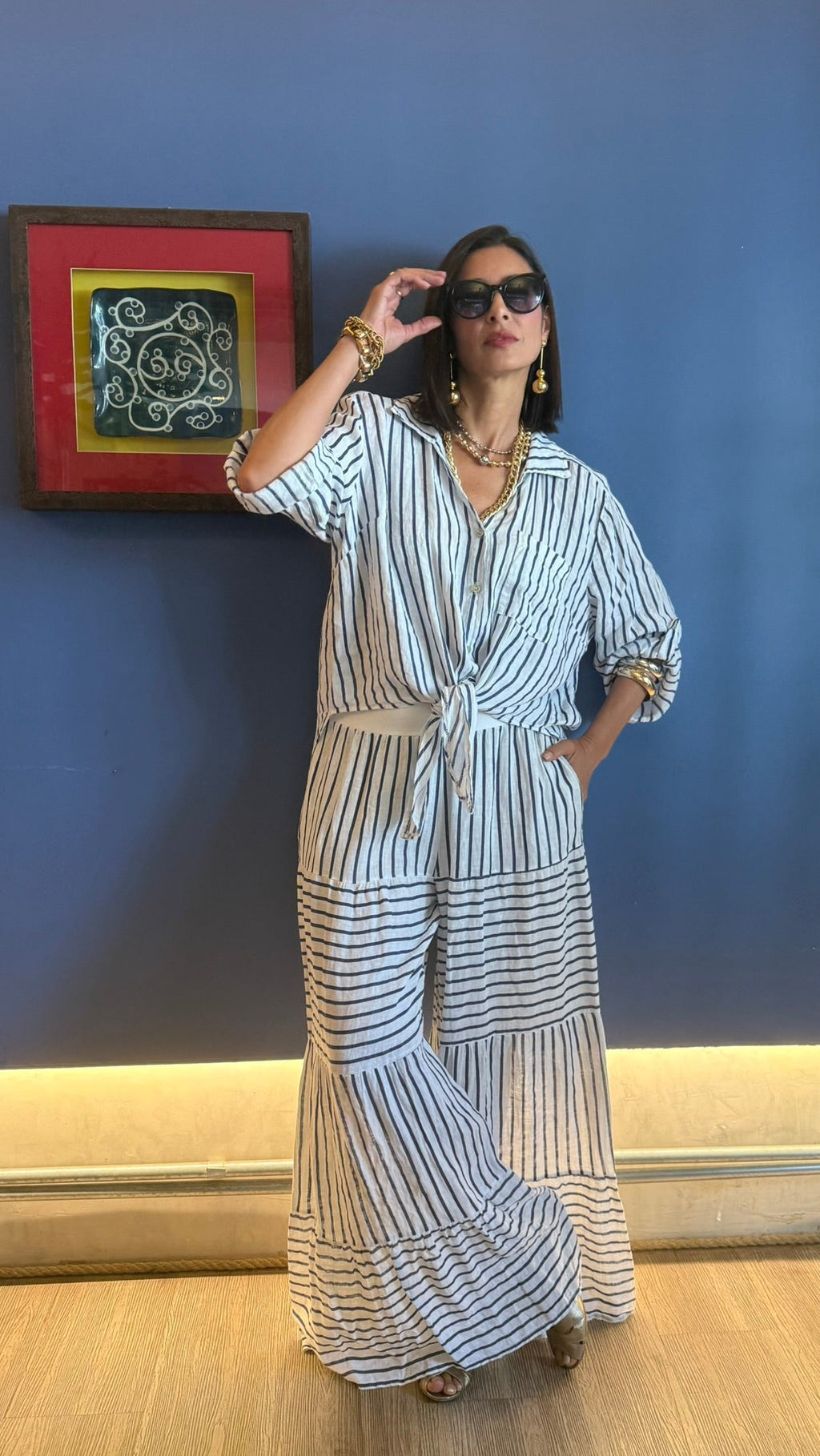 CONJUNTO STRICES BLU